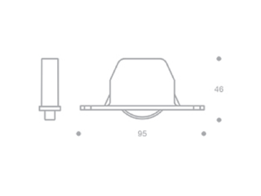 Ruota per Letti Blind Portata kg.150 Unidirezionale da Incasso Grigio+Gomma Grigia a U mm.22  |Stampmatic - immagine 2